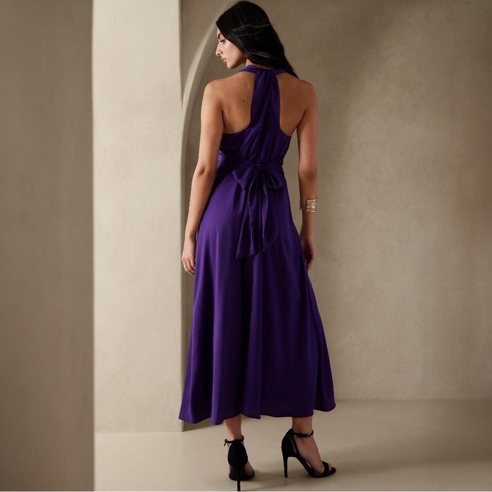 NWT Banana Republic WRAP-WAIST MAXI DRESS - Picture 2 of 3